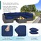 Costway 7PCS Patio Rattan Furniture Set Sectional Sofa Cushioned Garden Navy